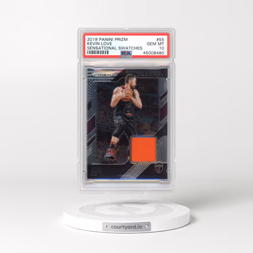 2018 Panini Prizm Sensational Swatches #55 Kevin Love (PSA 10 GEM MINT)