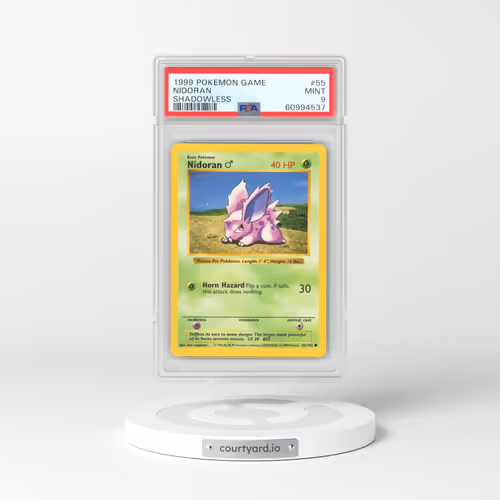 1999 Base Set #55 Nidoran ♂ - Shadowless (PSA 9 MINT)