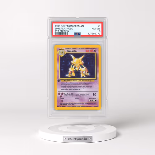 1999 Pokémon #1 Simsala - 1st Edition Holo (PSA 8 NM-MT)