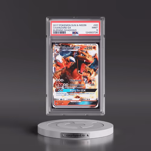 2017 Pokémon Sun & Moon Burning Shadows #20 Charizard GX - Holo (PSA 9 MINT)