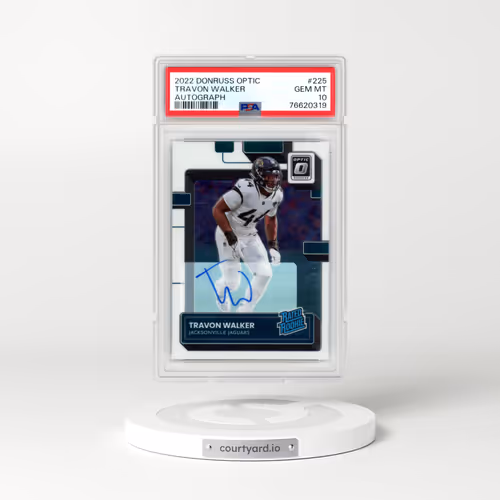 2022 Panini Donruss Optic #225 Travon Walker - Autograph (PSA 10 GEM MINT)