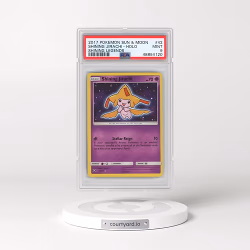 2017 Pokémon Sun & Moon Shining Legends #42 Shining Jirachi - Holo Holo (PSA 9 MINT)