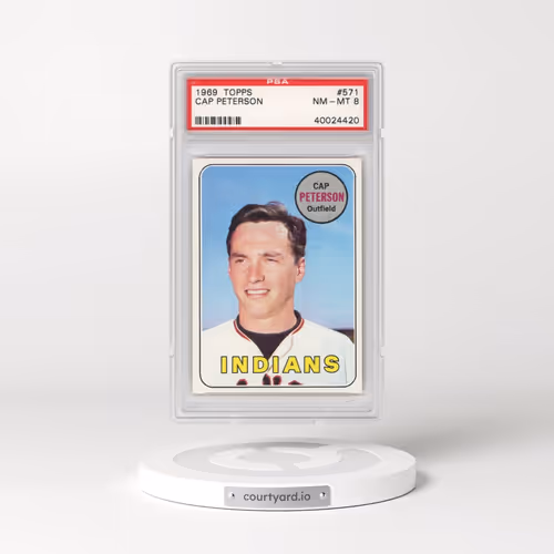 1969 Topps #571 Cap Peterson (PSA 8 NM-MT)