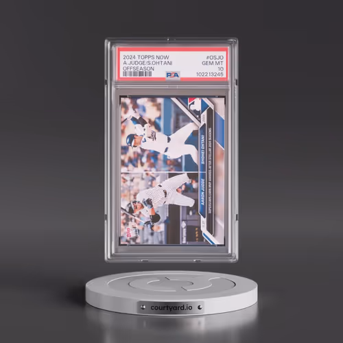 2024 Topps Now Offseason #OSJO Aaron Judge/Shohei Ohtani (PSA 10 GEM MINT)
