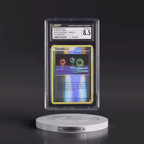 2007 Diamond & Pearl #106/130 Energy Restore - Reverse Holo (CGC 8.5 NM-MT+)