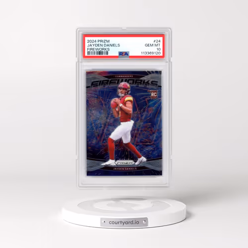 2024 Panini Prizm Fireworks #24 Jayden Daniels (PSA 10 GEM MINT)