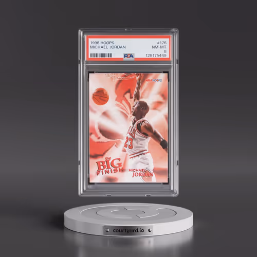 1996 Hoops #176 Michael Jordan (PSA 8 NM-MT)