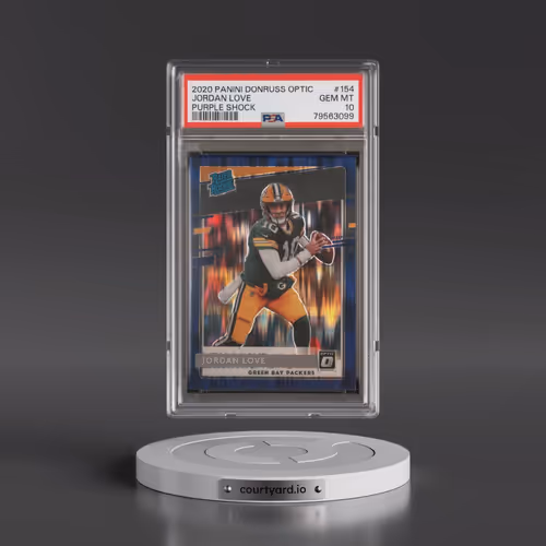 2020 Panini Donruss Optic #154 Jordan Love - Purple Shock (PSA 10 GEM MINT)