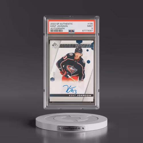2022 SP Authentic #105 Kent Johnson - Autograph (PSA 9 MINT)