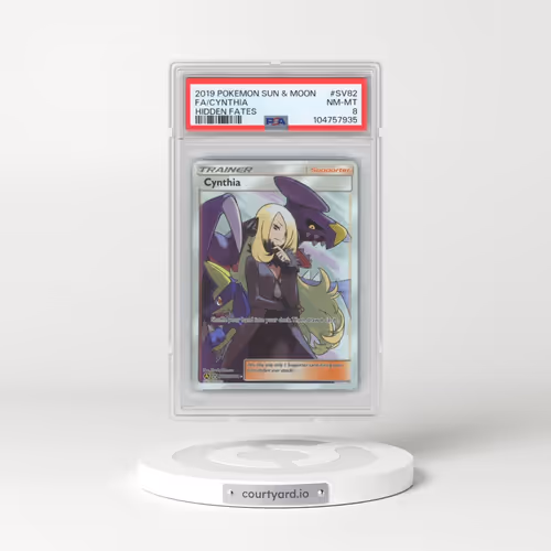 2019 Pokémon Sun & Moon Hidden Fates #SV82 Cynthia - Full Art (PSA 8 NM-MT)