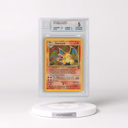 2000 Base Set 2 #4 Charizard - Holo (BGS 5 EX)