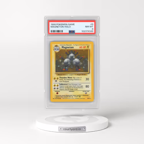 1999 Pokémon Game #9 Magneton - Holo (PSA 8 NM-MT)