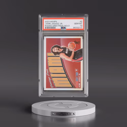2023 Panini NBA Hoops Rookie Greetings #2 Jaime Jaquez Jr. - Holo (PSA 10 GEM MINT)