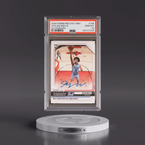 2024 Panini Instant NBA #148 Jaylen Wells - Autograph (PSA 10 GEM MINT)