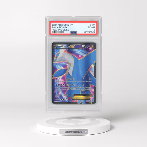 2015 Pokémon XY Roaring Skies #101 Latios EX - Holo Full Art (PSA 6 EX-MT)