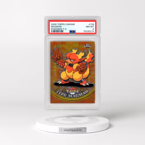 2000 Topps Chrome Pokémon T.V. #126 Magmar (PSA 8 NM-MT)