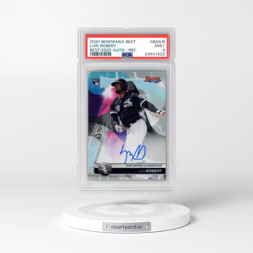 2020 Bowman's Best Best of 2020 Autographs #B20LR Luis Robert - Refractor (PSA 9 MINT)