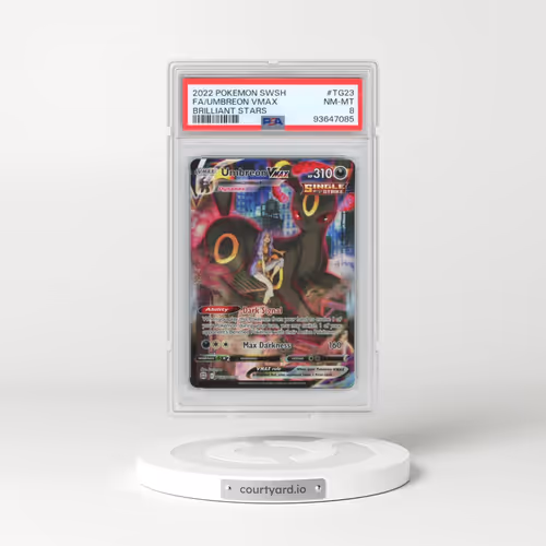 2022 Pokémon Sword & Shield Brilliant Stars #TG23 Umbreon Vmax - Full Art (PSA 8 NM-MT)