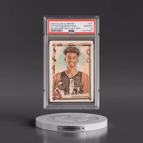 2023 Topps Allen & Ginter #271 Victor Wembanyama - Silver Portrait Hot Box (PSA 10 GEM MINT)
