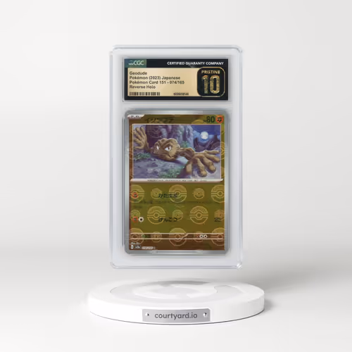 2023 Pokémon Card 151 #074/165 Geodude - Reverse Holo Poké Ball (CGC 10 PRISTINE)