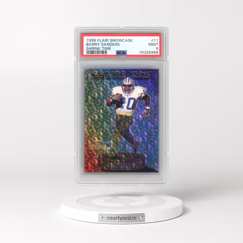 1999 Flair Showcase Shrine Time #11 Barry Sanders - Shrine Time (PSA 9 MINT)