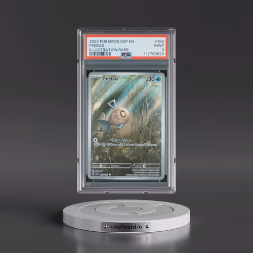 2024 Pokémon Ssp EN-Surging Sparks #198 Feebas - Illustration Rare (PSA 9 MINT)