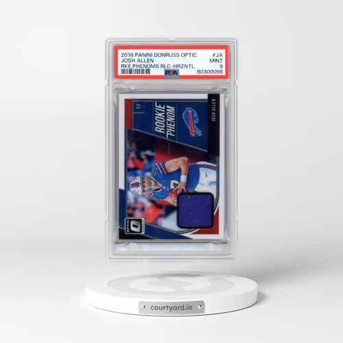 2018 Panini Donruss Optic Rookie Phenoms Relics #JA Josh Allen - Horizontal (PSA 9 MINT)
