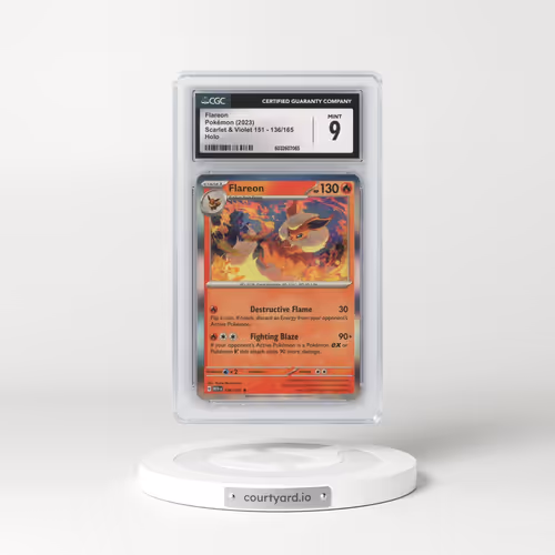 2023 Scarlet & Violet 151 - MEW EN #136/165 Flareon - Holo (CGC 9 MINT)
