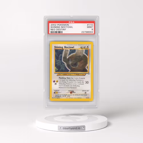 2002 Pokémon Neo Destiny #110 Shining Noctowl - Holo (PSA 9 MINT)