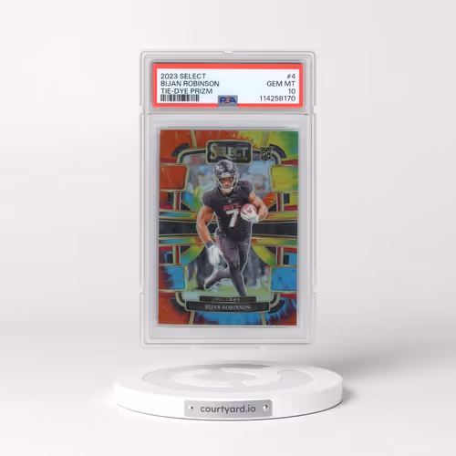 2023 Panini Select #4 Bijan Robinson - Tie-Dye Prizm (PSA 10 GEM MINT)