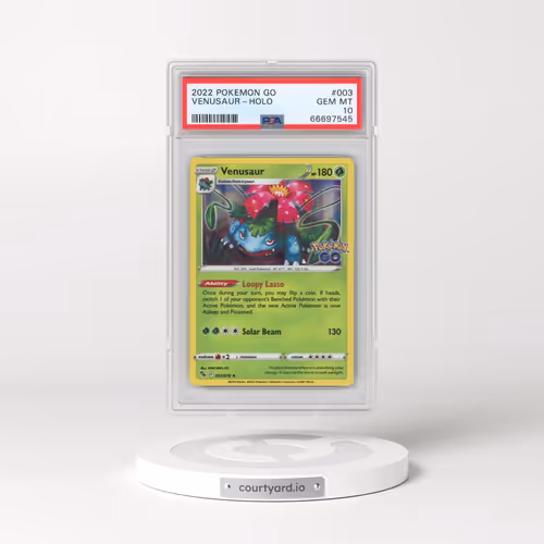 2022 Pokémon Go #003 Venusaur - Holo (PSA 10 GEM MINT)