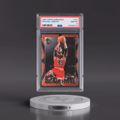 1994 Topps Embossed #121 Michael Jordan (PSA 8 NM-MT)