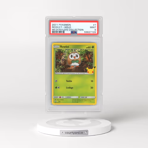 2021 Pokémon Mcdonald's Collection #7 Rowlet - Holo (PSA 9 MINT)