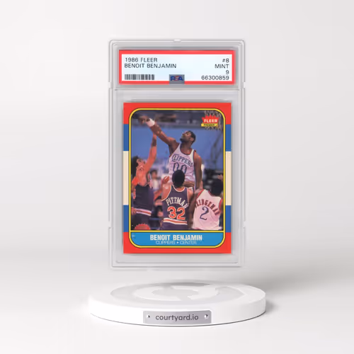 1986 Fleer #8 Benoit Benjamin (PSA 9 MINT)