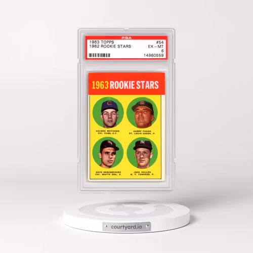 1963 Topps #54 1962 Rookie Stars (PSA 6 EX-MT)