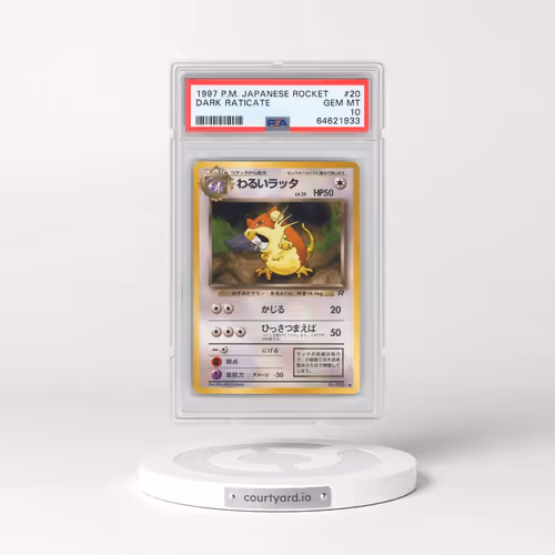 1997 Pokémon Rocket #20 Dark Raticate (PSA 10 GEM MINT)