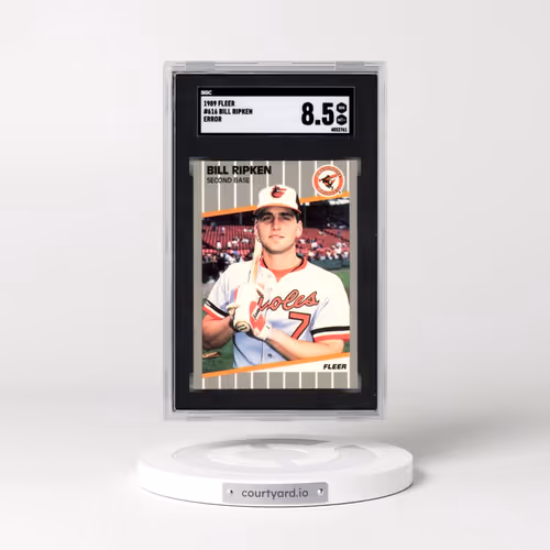 1989 Fleer #616 Bill Ripken - Error (SGC 8.5 NM-MT+)