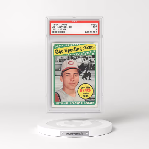 1969 Topps #430 Johnny Bench - All-Star (PSA 7 NM)