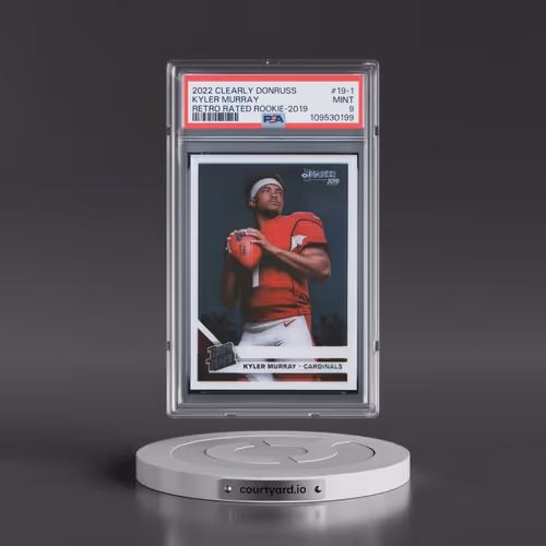2022 Panini Clearly Donruss Retro Rated Rookie #19-1 Kyler Murray - 2019 (PSA 9 MINT)