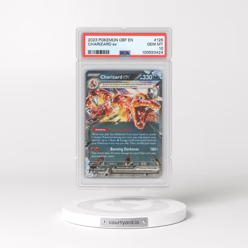 2023 Pokémon Obf EN-Obsidian Flames #125 Charizard EX - Holo (PSA 10 GEM MINT)