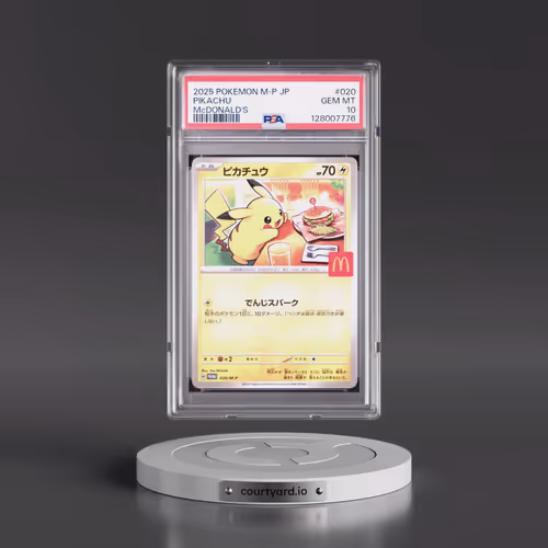 2025 Pokémon M-P Promo #020 Pikachu - McDonald's (PSA 10 GEM MINT)