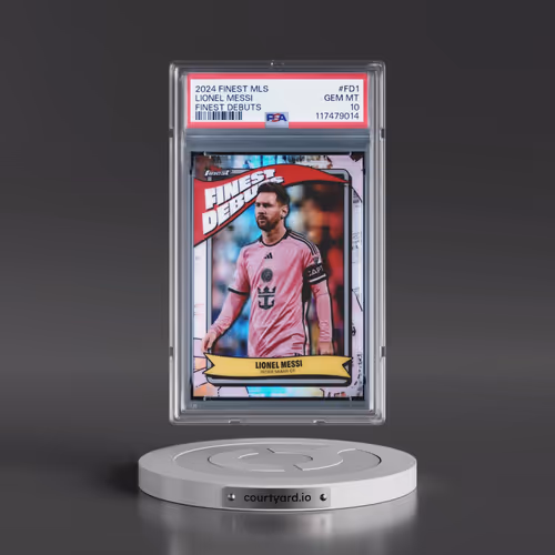 2024 Topps Finest MLS Finest Debuts #FD1 Lionel Messi (PSA 10 GEM MINT)