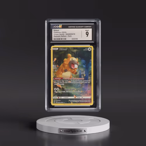 2023 Crown Zenith #GG29/GG70 Bidoof - Galarian Gallery Holo (CGC 9 MINT)