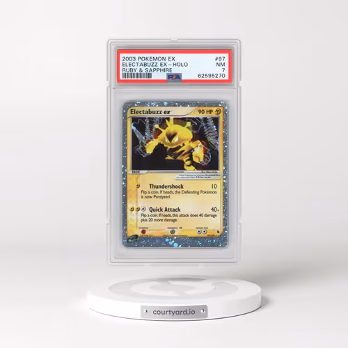 2003 Pokémon EX Ruby & Sapphire #97 Electabuzz EX - Holo Holo (PSA 7 NM)