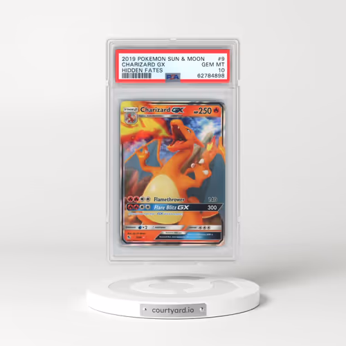 2019 Pokémon Sun & Moon Hidden Fates #9 Charizard GX - Holo (PSA 10 GEM MINT)