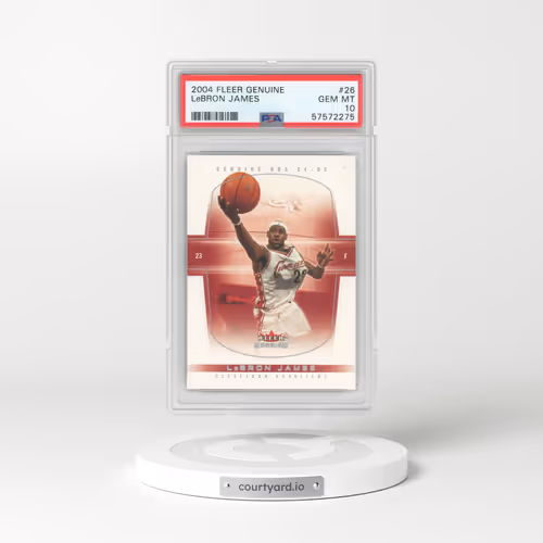 2004 Fleer Genuine #26 LeBron James (PSA 10 GEM MINT)