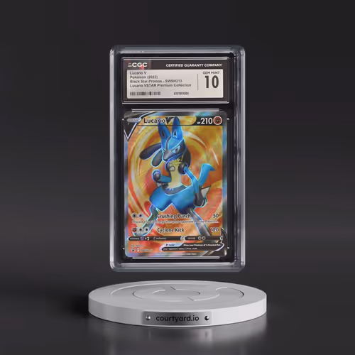 2022 Pokémon Swsh Black Star Promo #213 Lucario V - Holo Full Art Lucario Vstar Premium Collection (