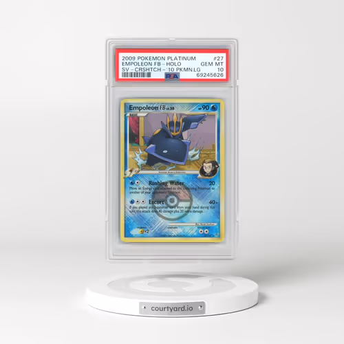 2009 Pokémon Platinum Supreme Victors #27 Empoleon FB - Holo Crosshatch-2010 Pokemon League (PSA 10