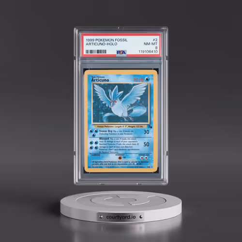 1999 Pokémon Fossil #2 Articuno - Holo (PSA 8 NM-MT)