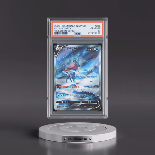 2022 Pokémon Sword & Shield Vstar Universe #215 Suicune V - Holo Full Art (PSA 10 GEM MINT)